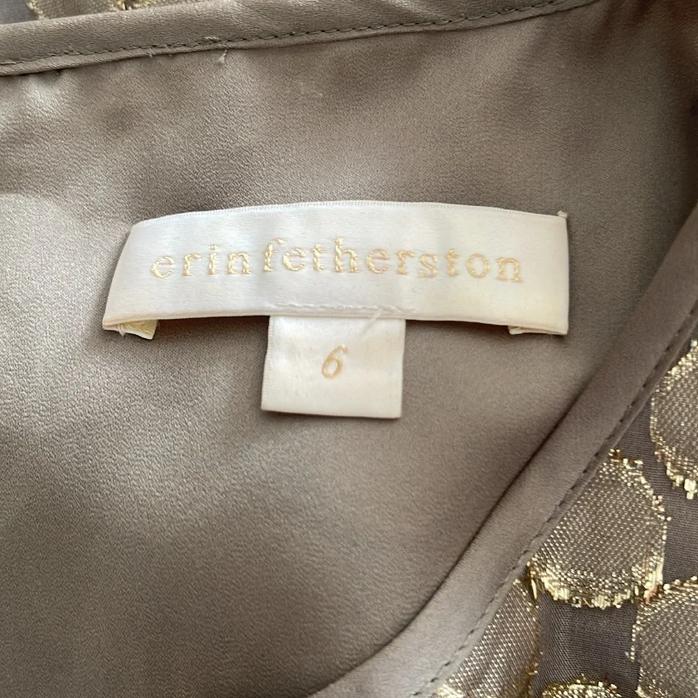 ERIN by Erin Fetherston very metallic lined